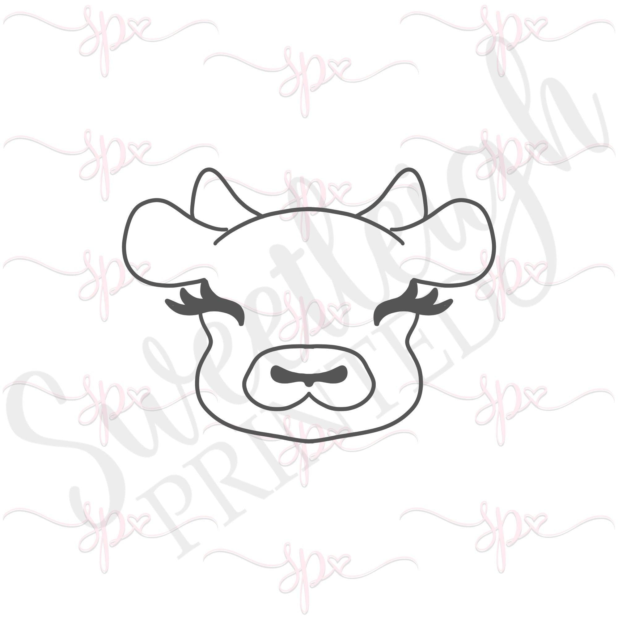 Cow Face 2020 Cookie Cutter - Sweetleigh 