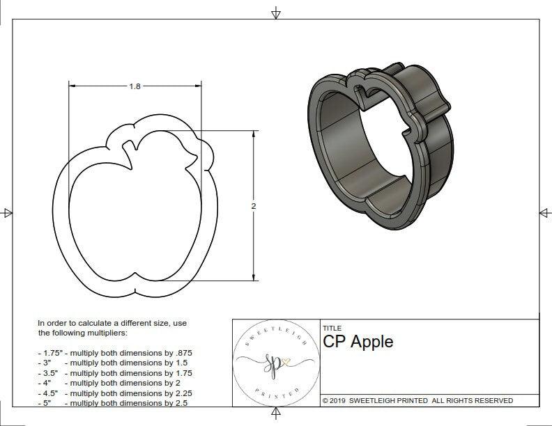 CP Apple Cookie Cutter - Sweetleigh 