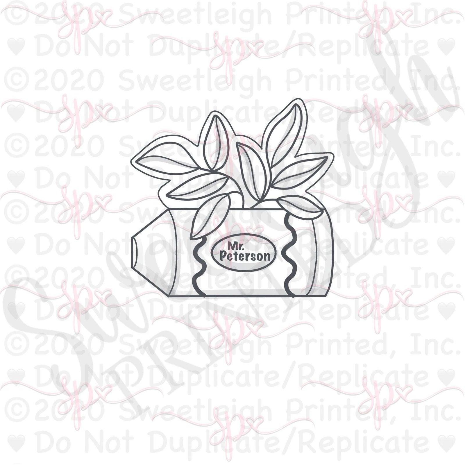 Crayon Planter Cookie Cutter - Sweetleigh 