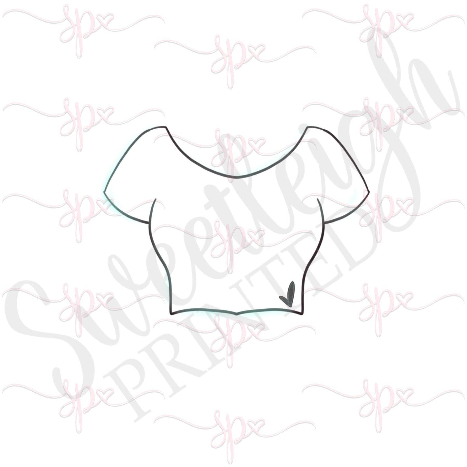 Crop Top Cookie Cutter - Sweetleigh 