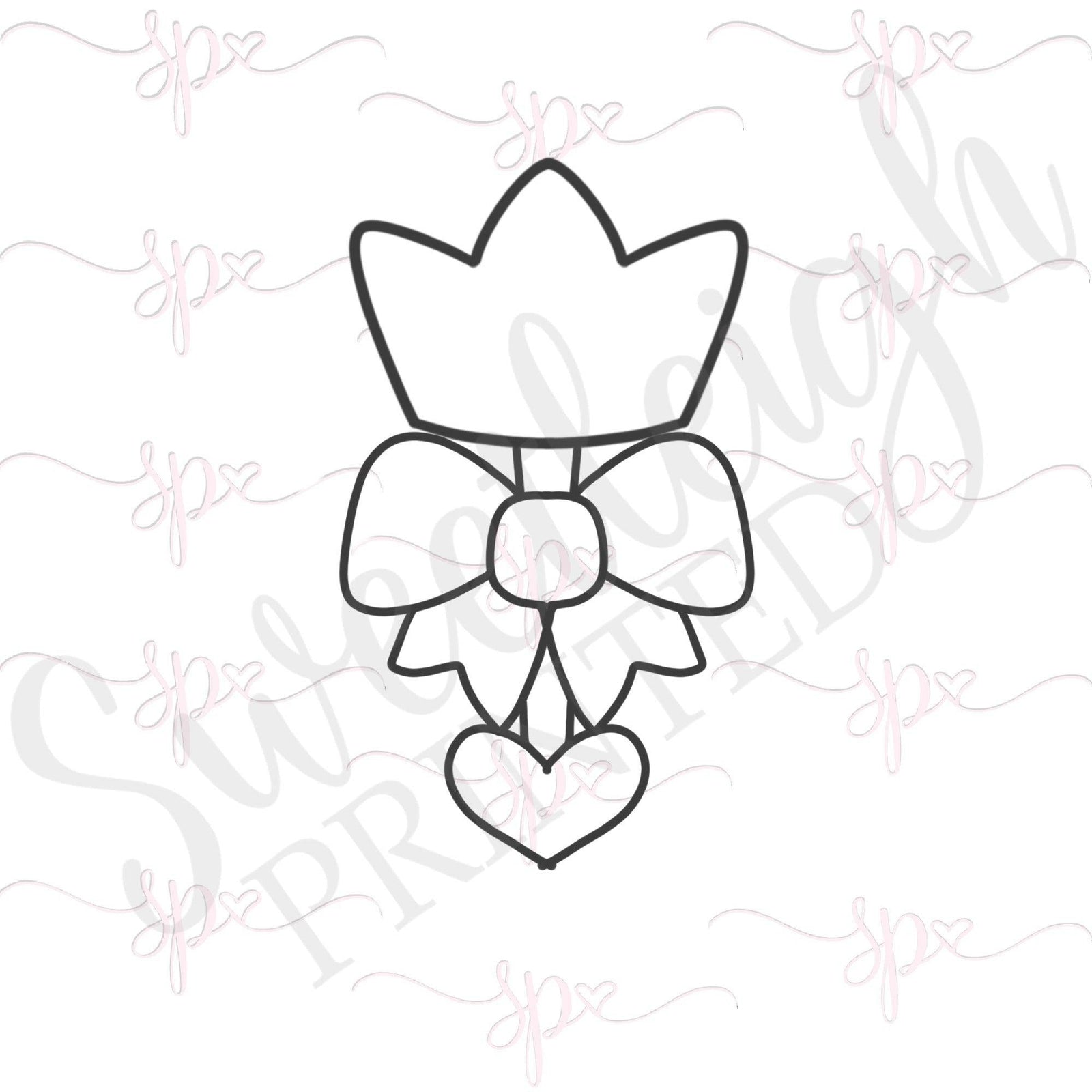 Crown Rattle Cookie Cutter - Sweetleigh 