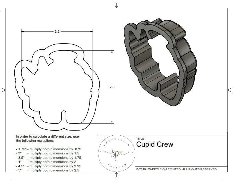 Cupid Crew Cookie Cutter - Sweetleigh 