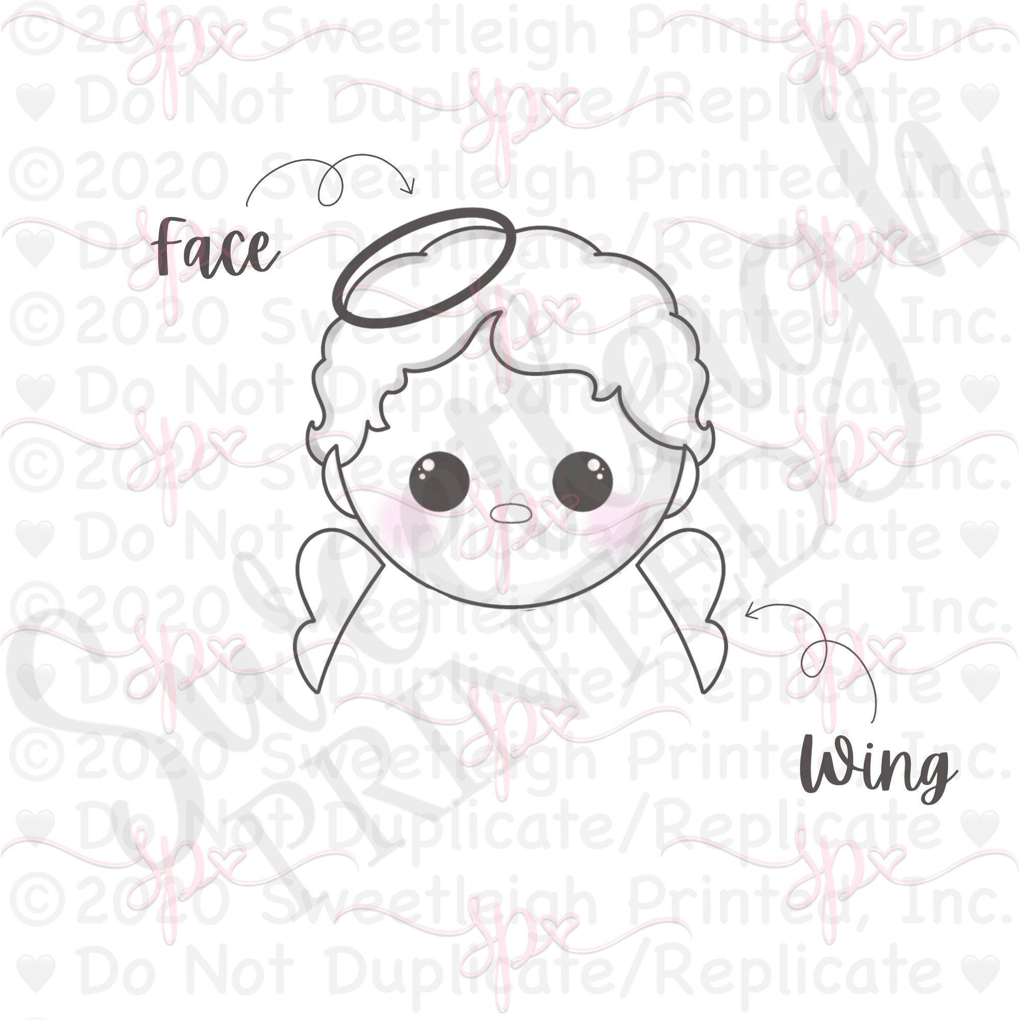 Cupid Face and Wing ADD-ON for the 3 Piece Set - Sweetleigh 