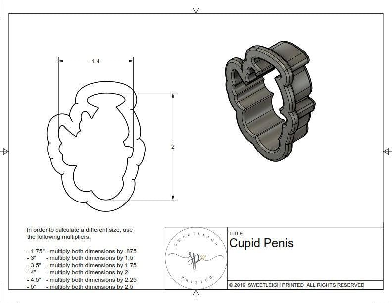 Cupid Penis Cookie Cutter - Sweetleigh 