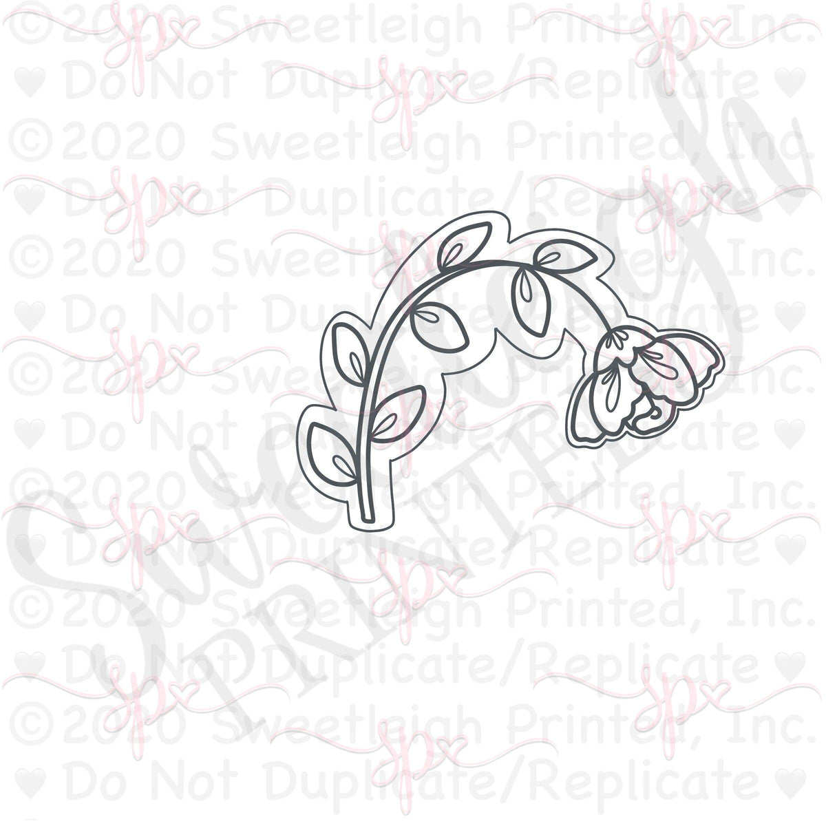 Curved Flower Cookie Cutter - Sweetleigh 