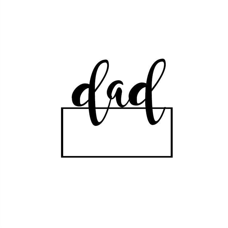 Dad Plaque Cookie Cutter - Sweetleigh 