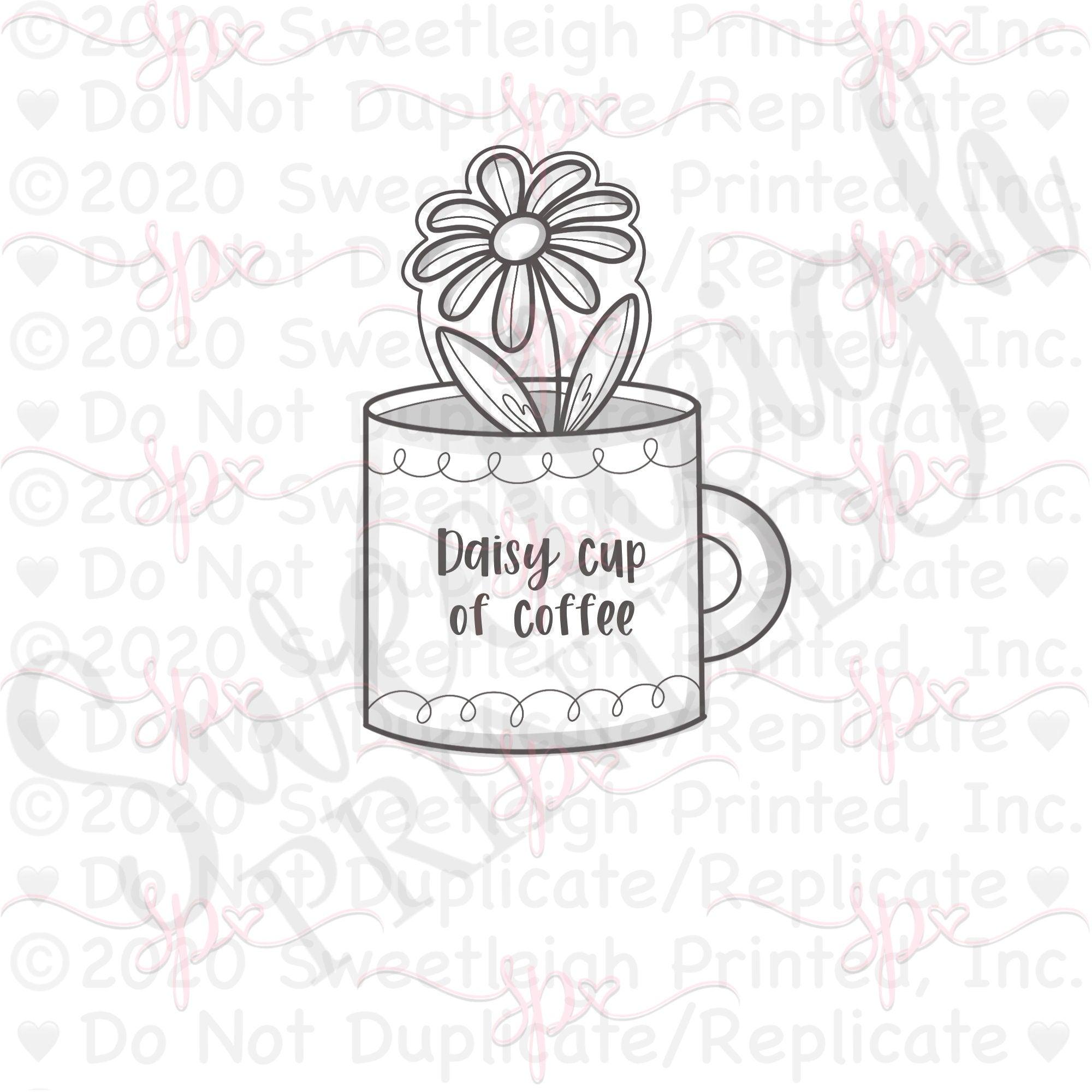 Daisy Mug Cookie Cutter - Sweetleigh 