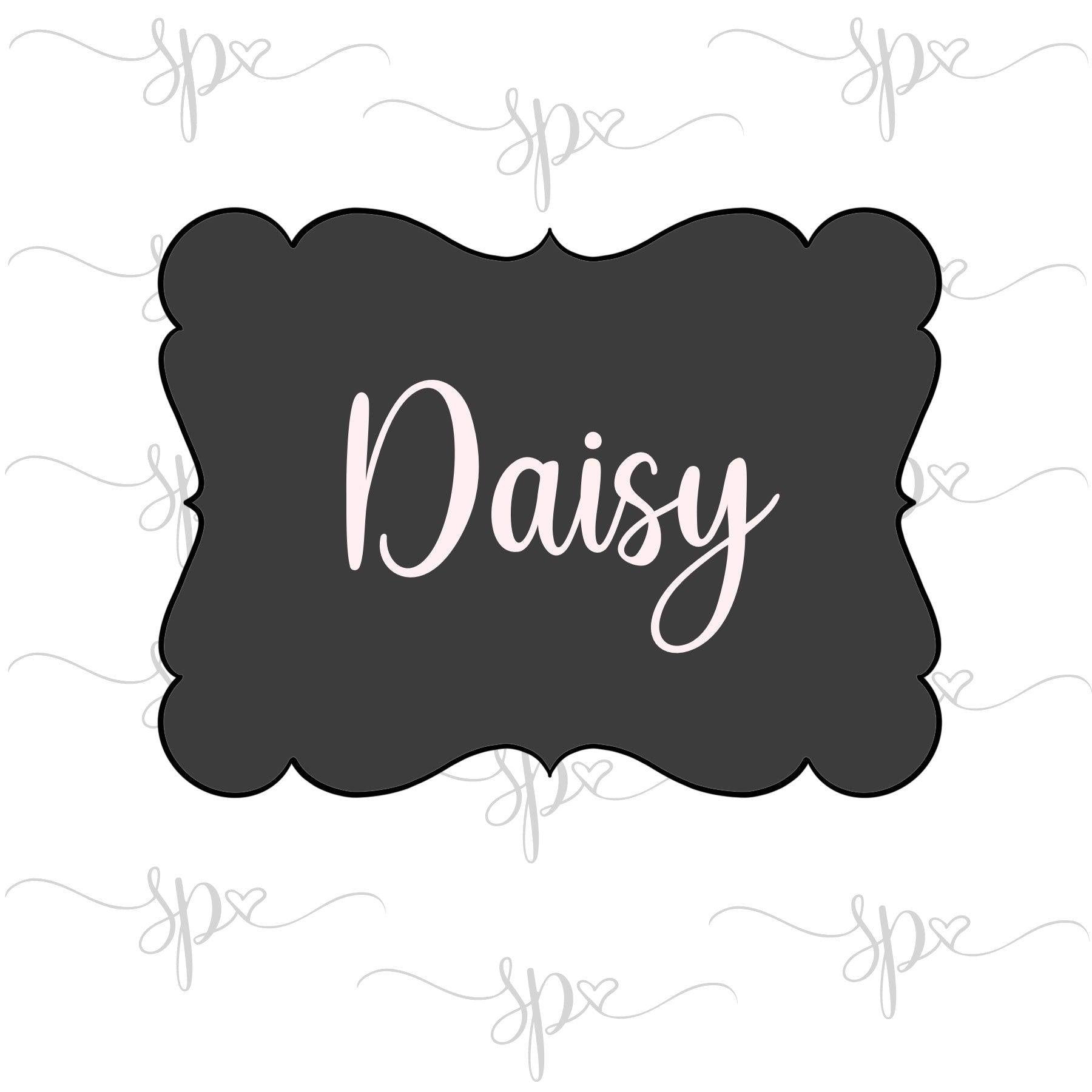 Daisy Plaque Cookie Cutter - Sweetleigh 