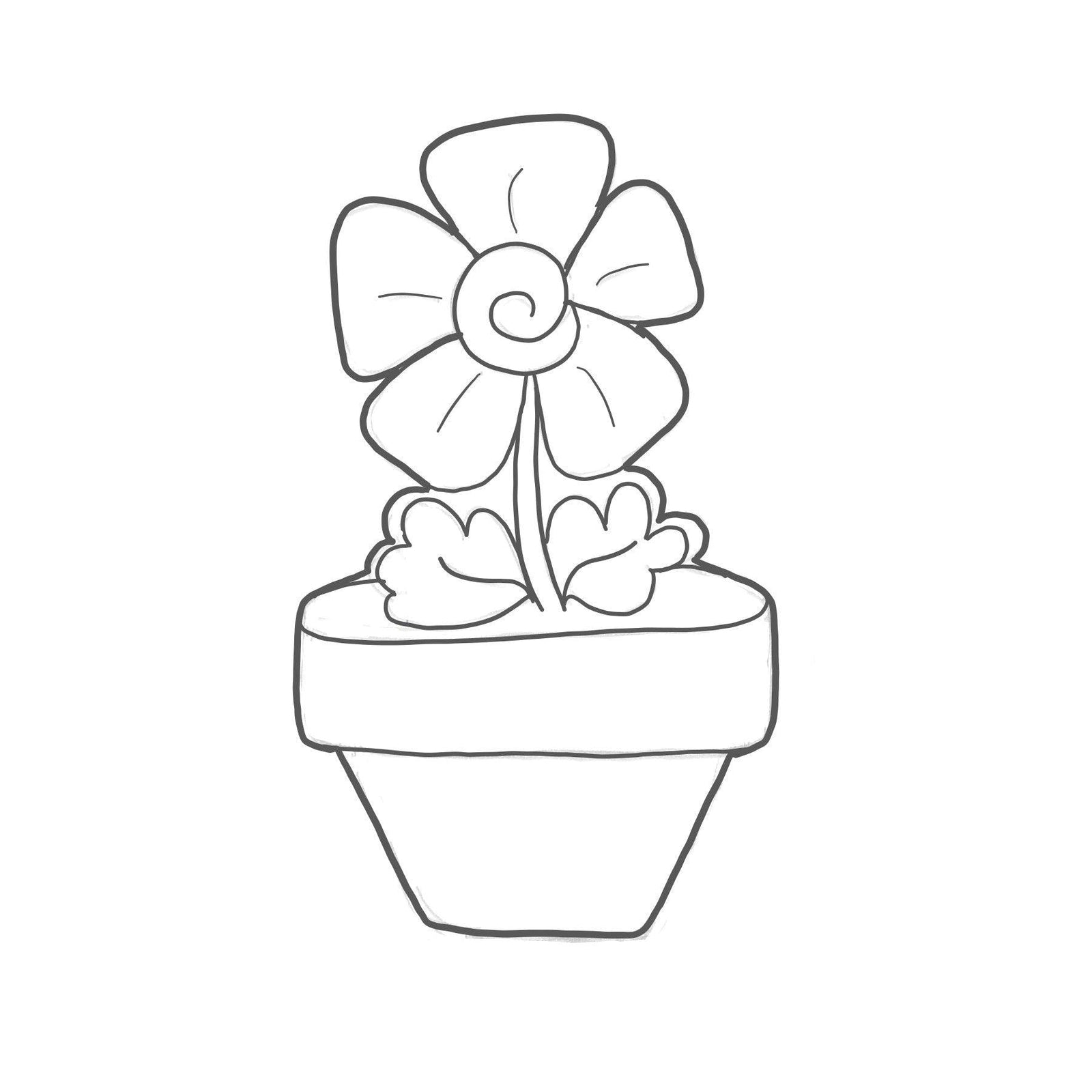 Daisy Pot Cookie Cutter - Sweetleigh 