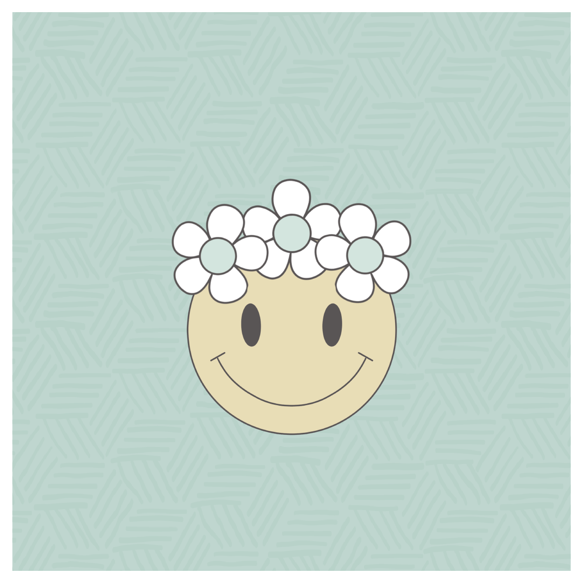 Daisy Chain Happy Face Cookie Cutter
