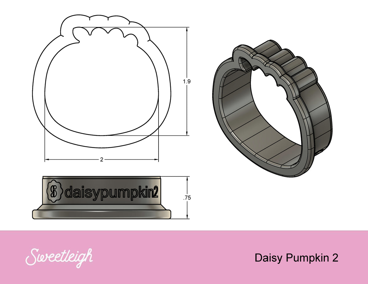 Daisy Pumpkin 2022 Cookie Cutter