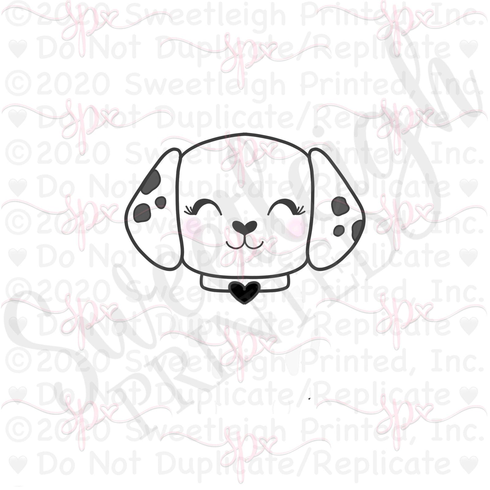 Dalmatian Face Cookie Cutter - Sweetleigh 