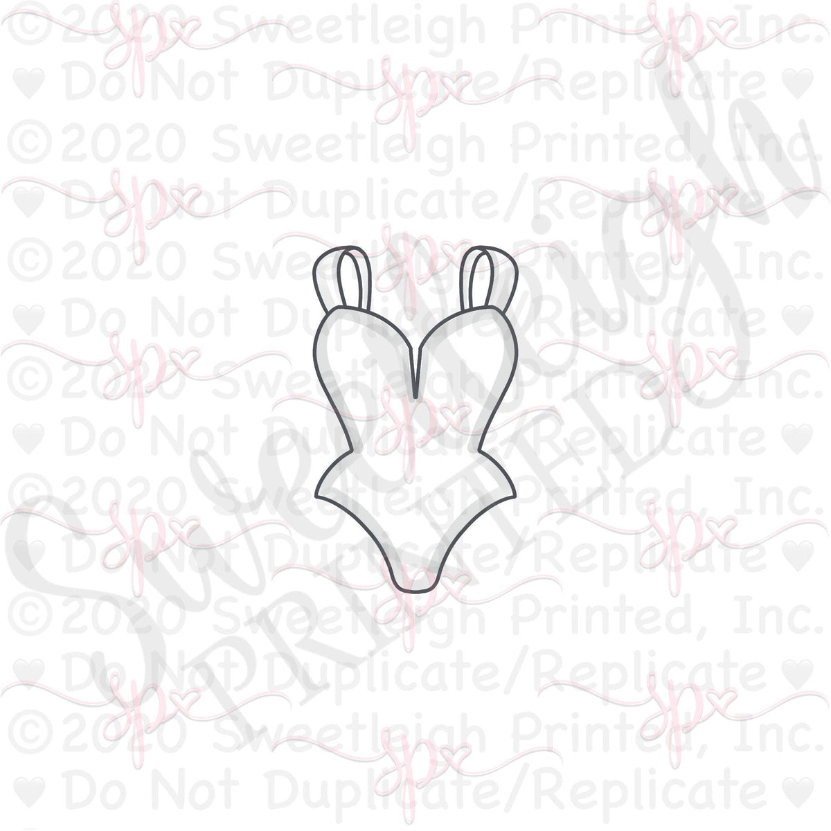 Deep V Bathing Suit Cookie Cutter - Sweetleigh 