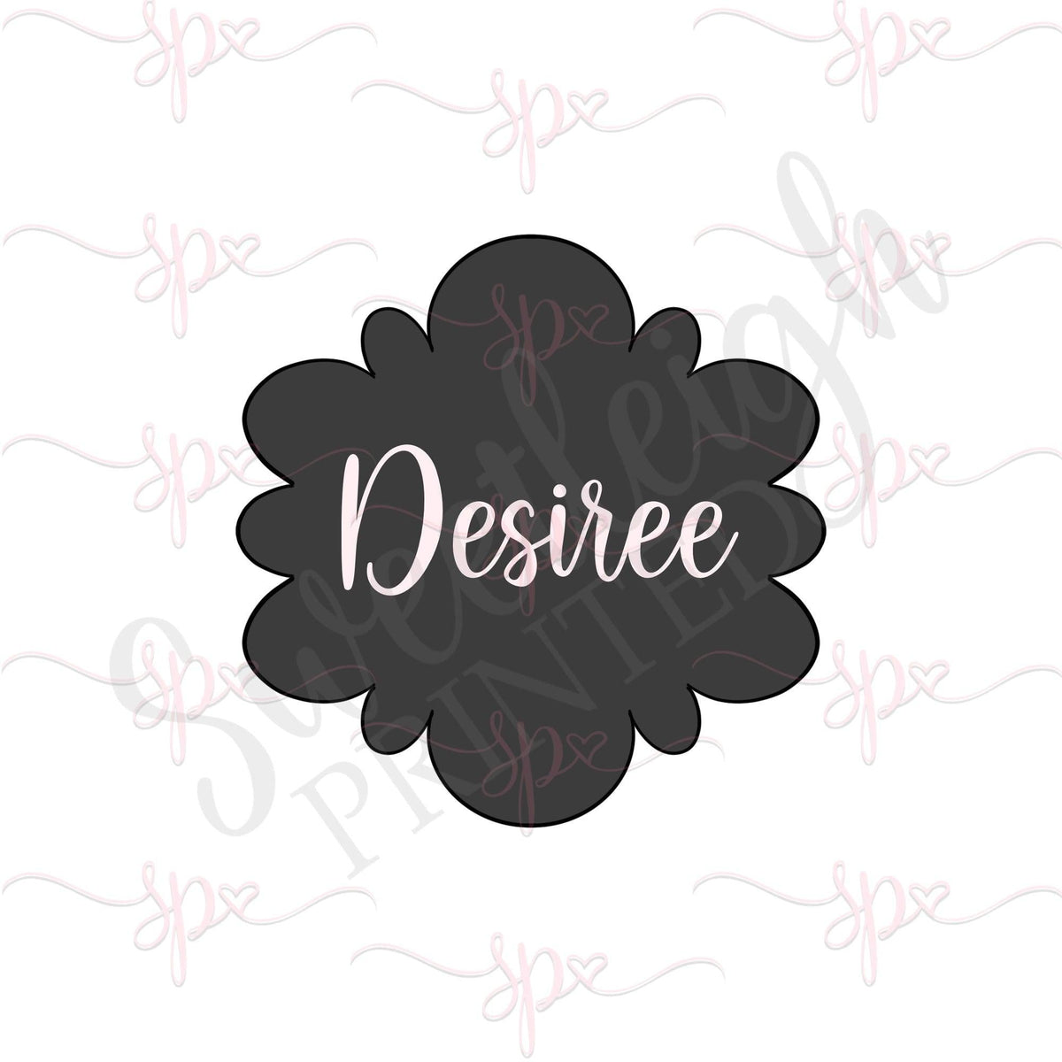 Desiree Plaque Cookie Cutter - Sweetleigh 