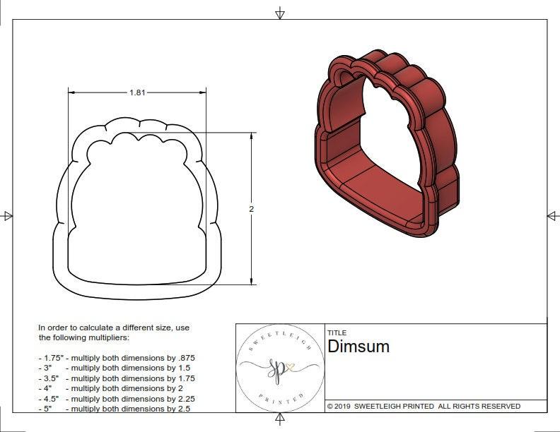 Dimsum Cookie Cutter - Sweetleigh 
