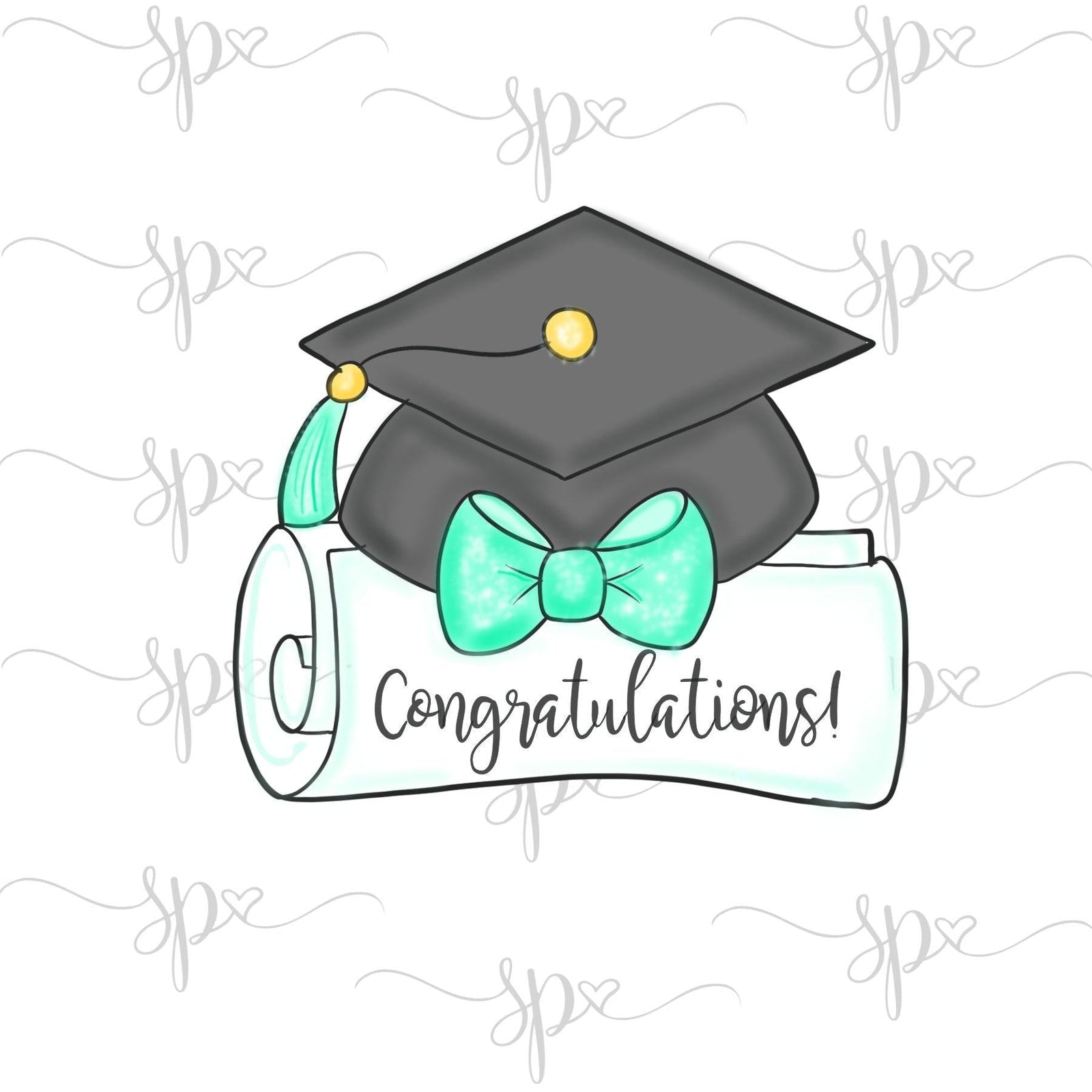 Diploma Plaque Cookie Cutter - Sweetleigh 