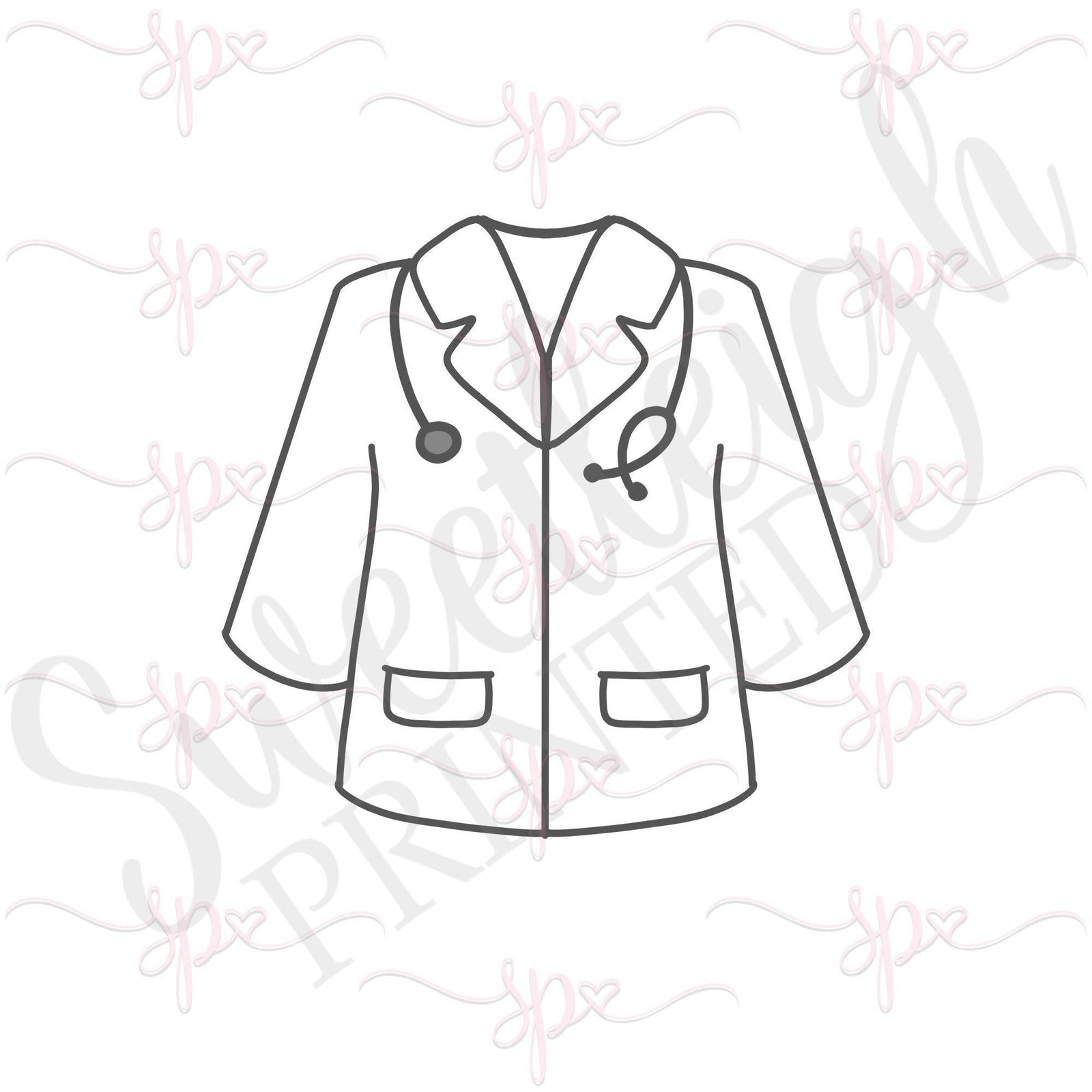 Doctor Coat Cookie Cutter - Sweetleigh 