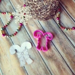 Double Candy Cane Cookie Cutter - Sweetleigh 