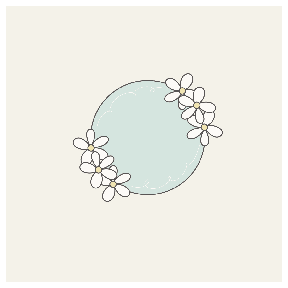Double Daisy Circle Cookie Cutter - Sweetleigh 