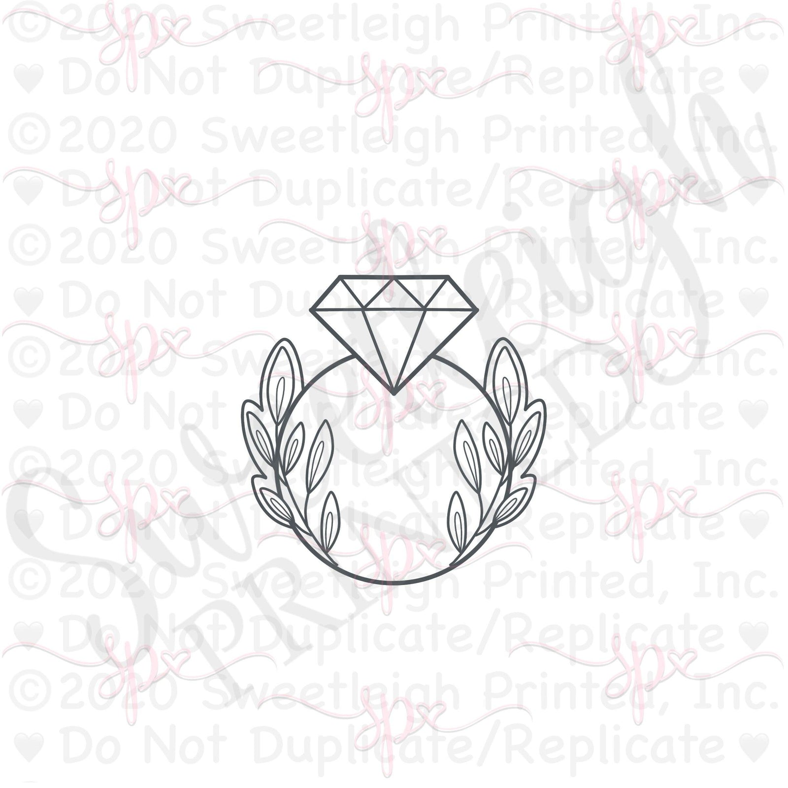 Double Greenery Ring Cookie Cutter - Sweetleigh 