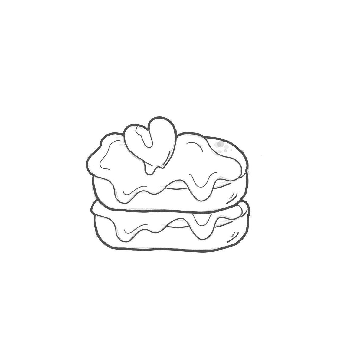 Double Pancake Stack Cookie Cutter - Sweetleigh 