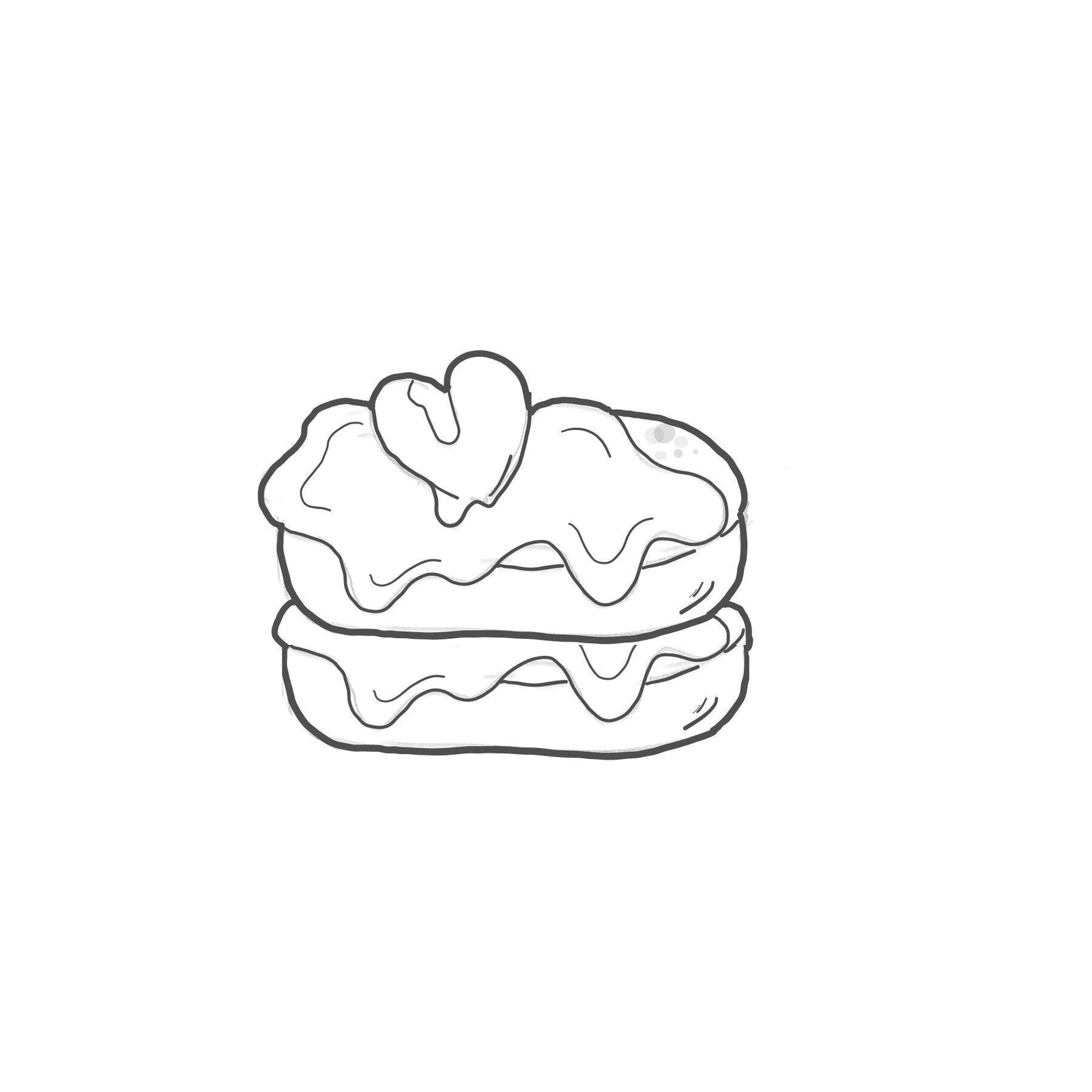 Double Pancake Stack Cookie Cutter - Sweetleigh 