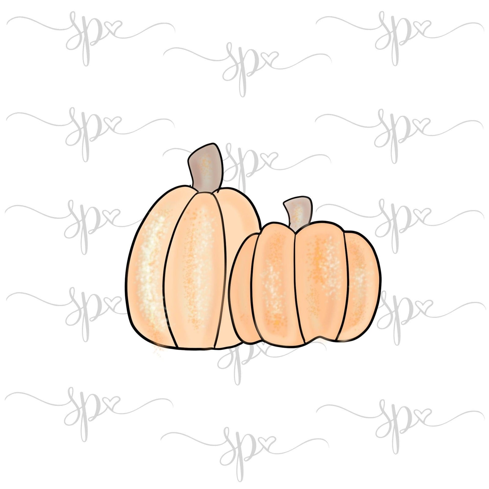 Double Pumpkins Cookie Cutter - Sweetleigh 