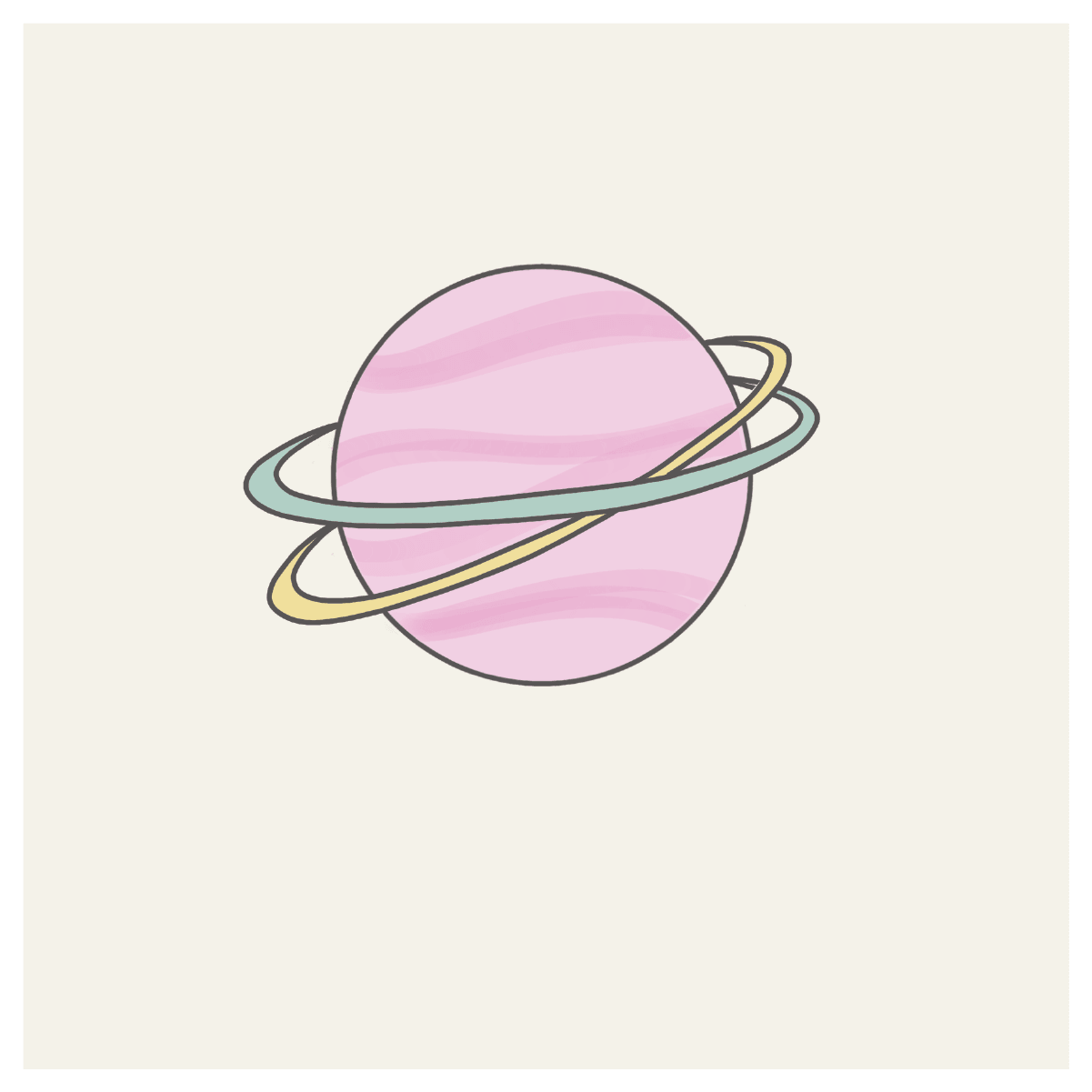 Double Ring Planet Cookie Cutter - Sweetleigh 