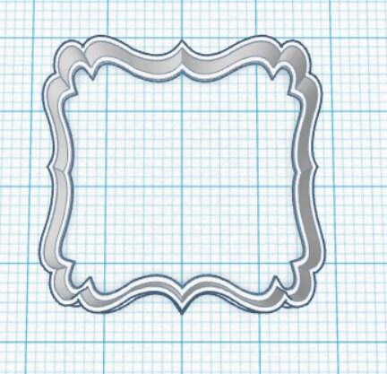 Dreamer Squared Plaque Cookie Cutter - Sweetleigh 