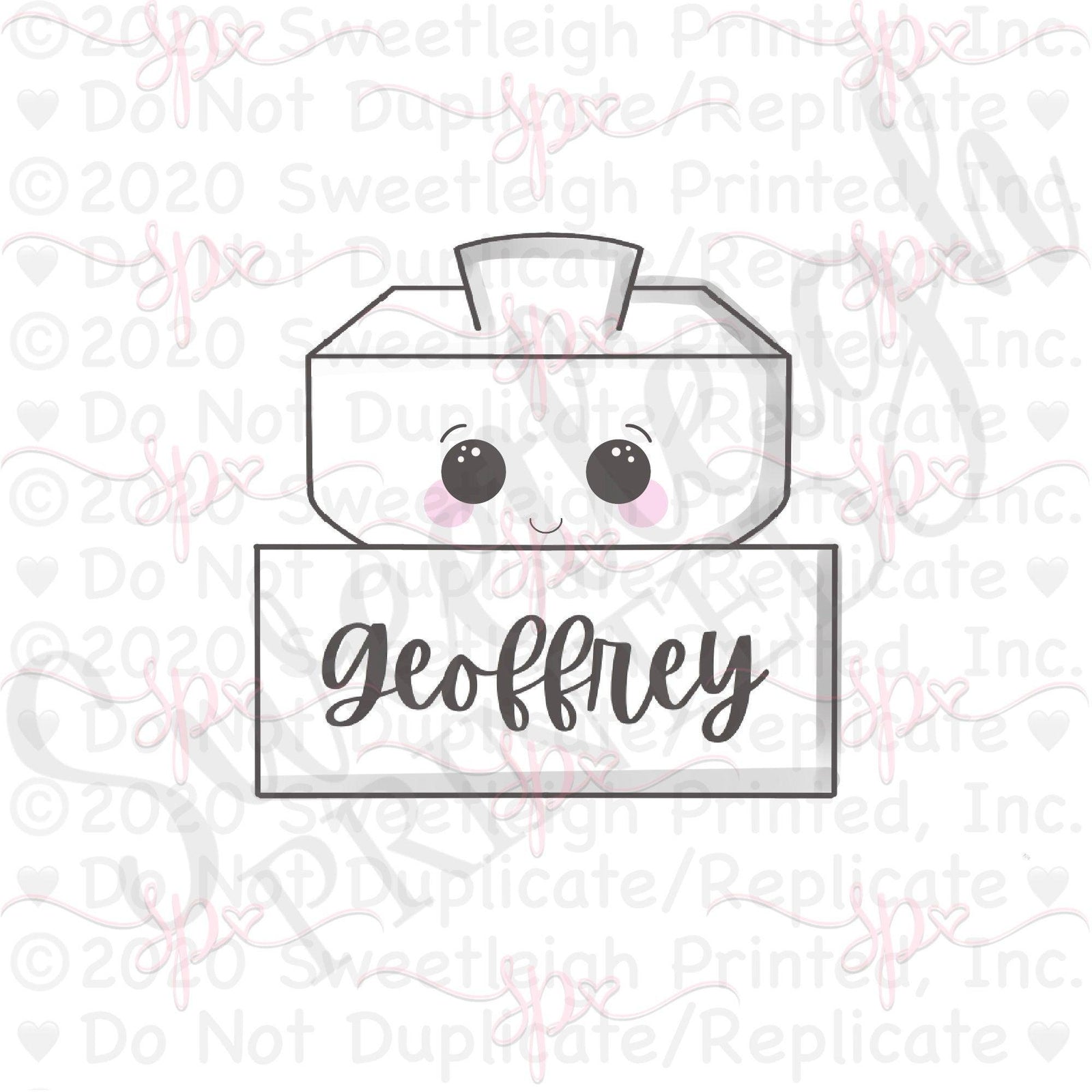 Dreidel Plaque Cookie Cutter - Sweetleigh 