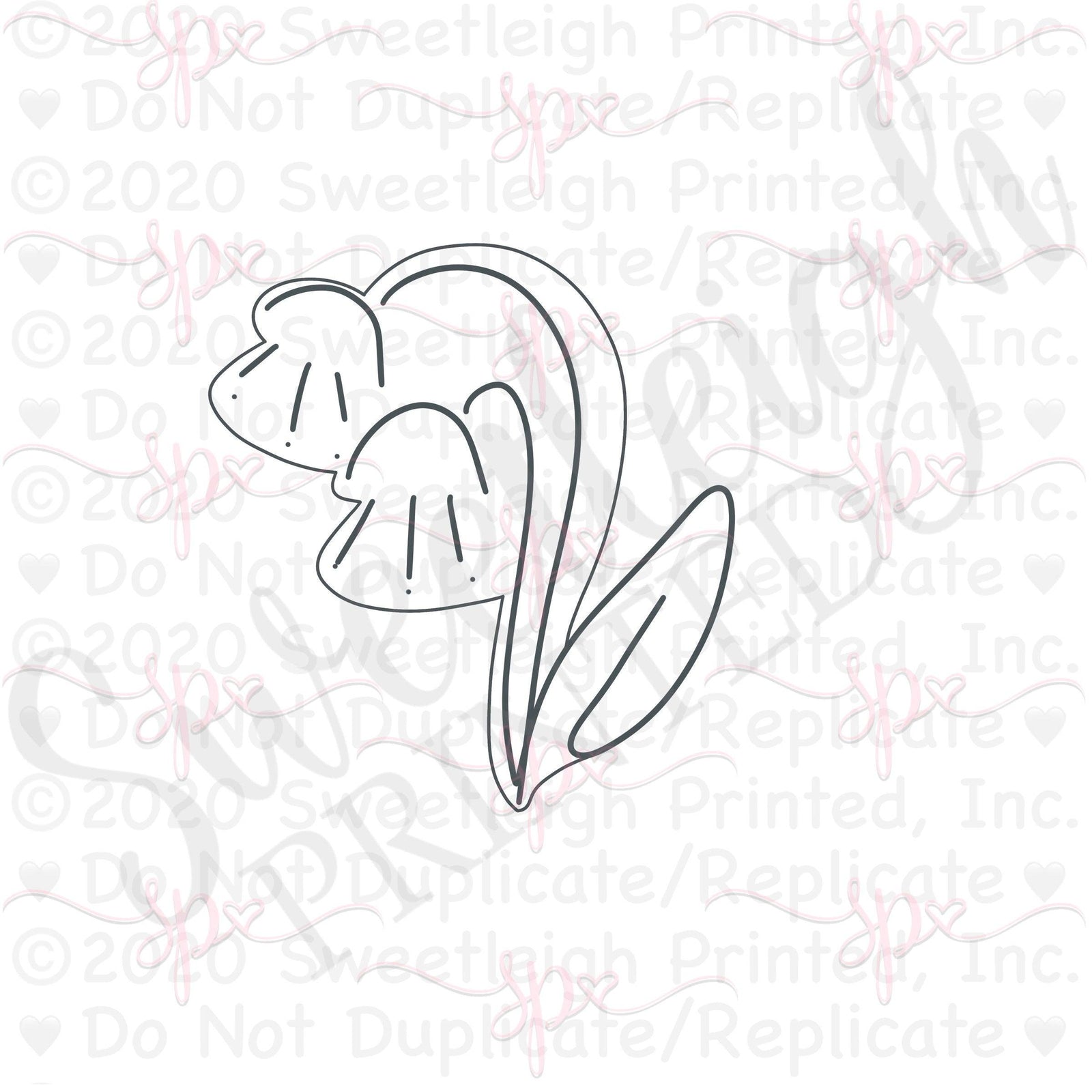 Droopy Flowers Cookie Cutter - Sweetleigh 