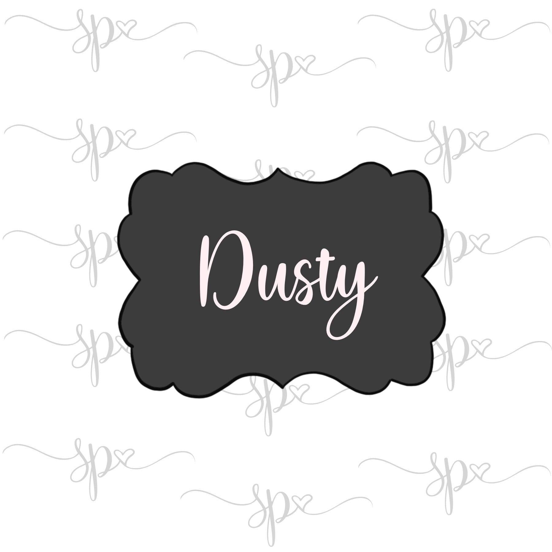 Dusty Plaque Cookie Cutter - Sweetleigh 