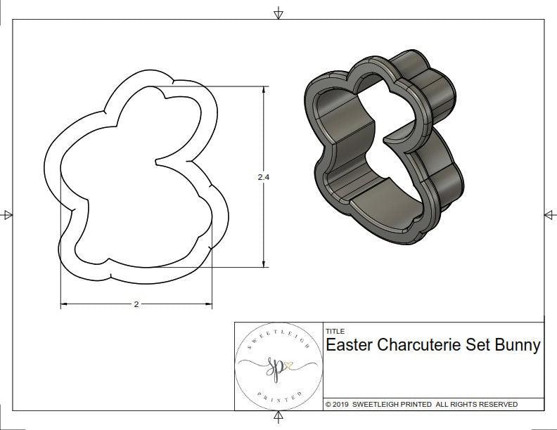 Easter Charcuterie Board Cookie Cutter Set - Sweetleigh 