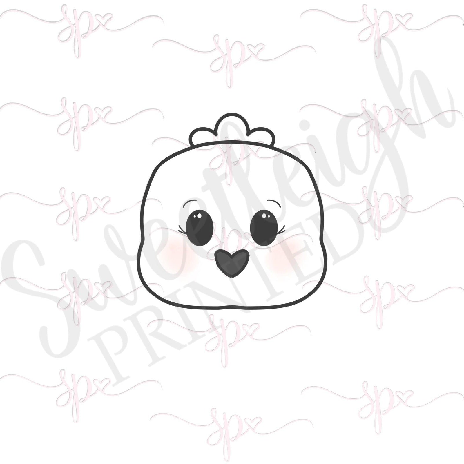Easter Chick Face 2020 Cookie Cutter - Sweetleigh 