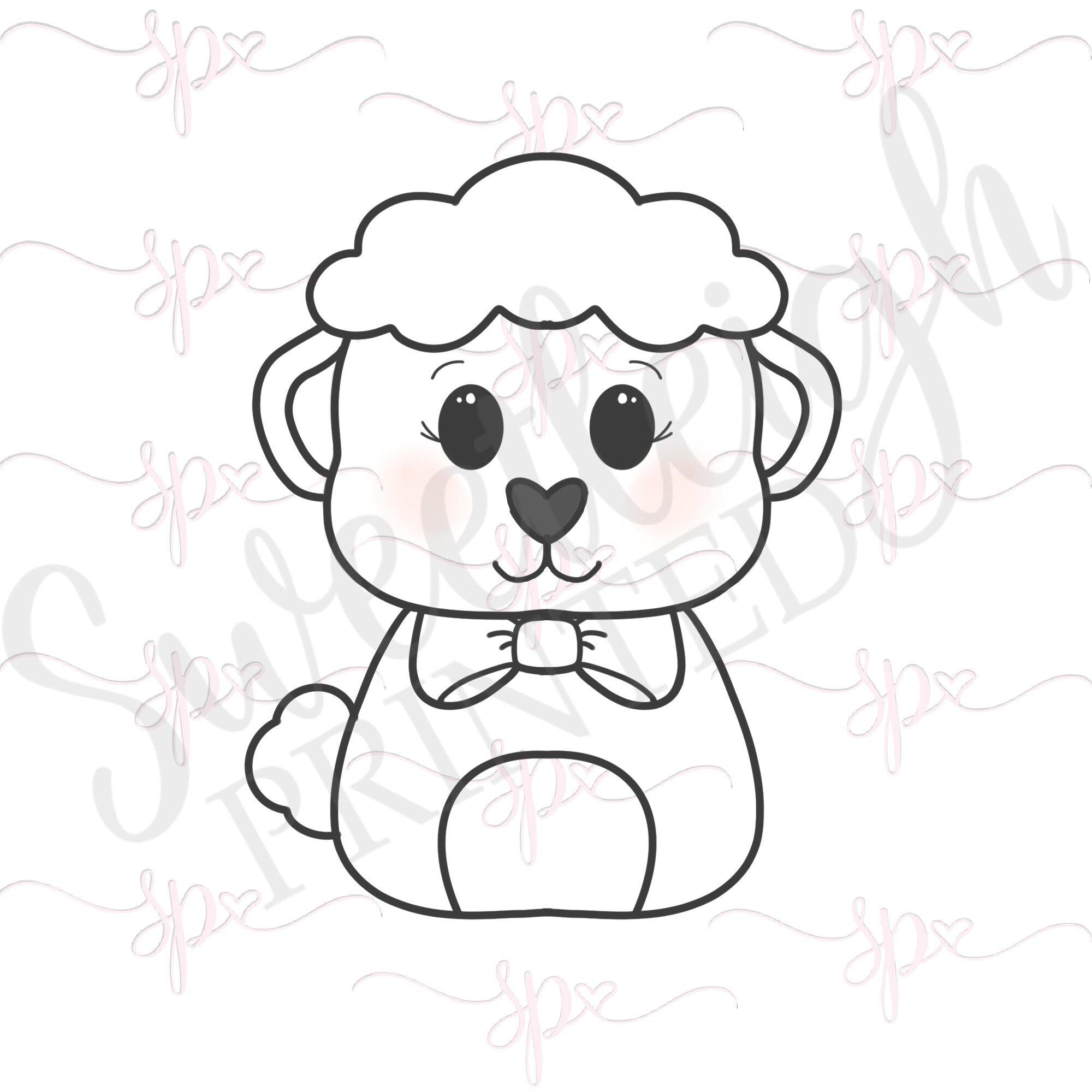 Easter Lamb 2020 Cookie Cutter - Sweetleigh 