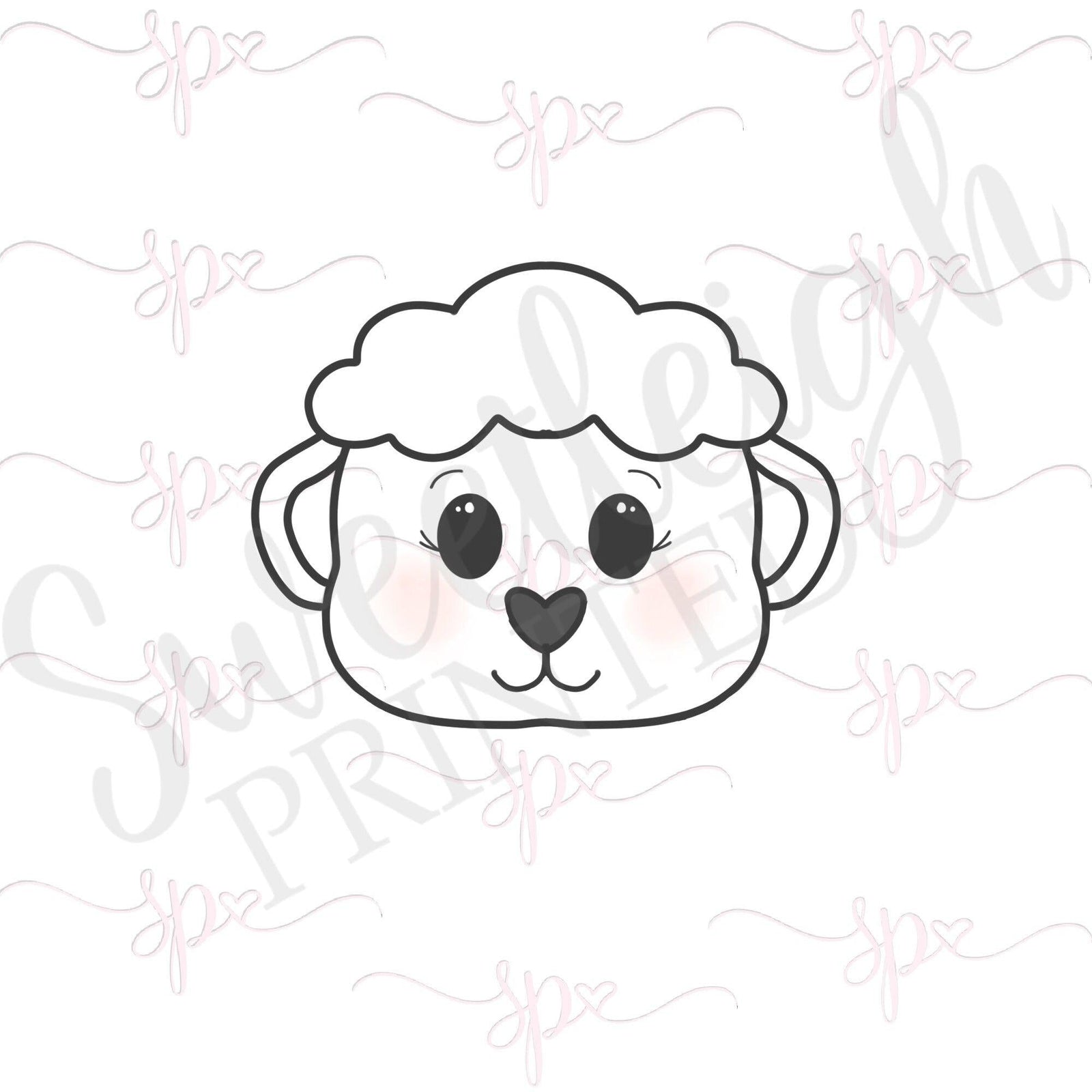 Easter Lamb Face 2020 Cookie Cutter - Sweetleigh 
