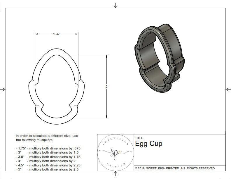 Egg Cup Cookie Cutter - Sweetleigh 