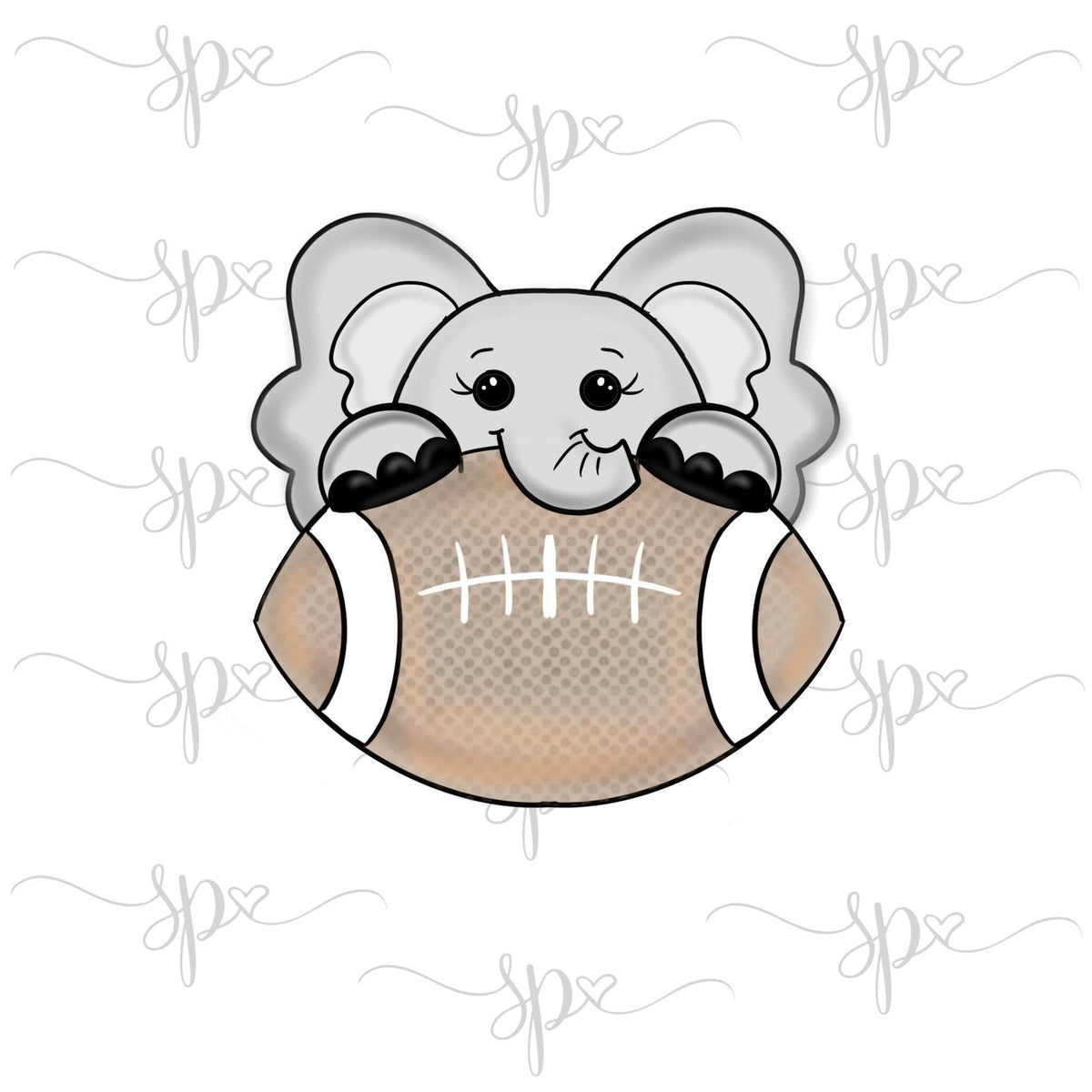 Elephant Football Cookie Cutter - Sweetleigh 