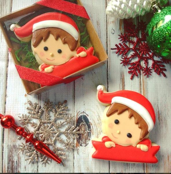 Elf Banner Cookie Cutter - Sweetleigh 