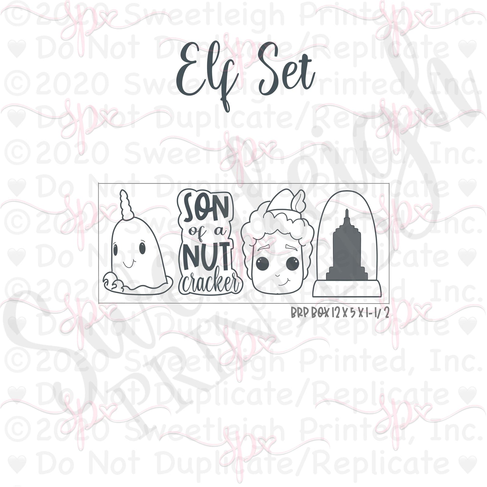 Elf Set Cookie Cutters - Sweetleigh 