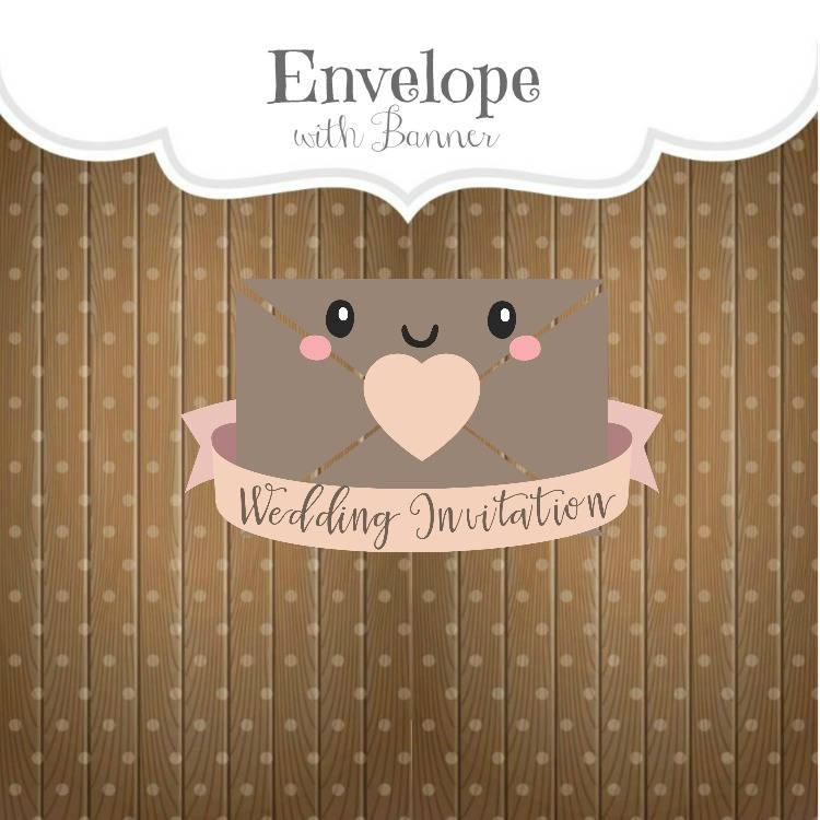 Envelope with Banner Cookie Cutter - Sweetleigh 