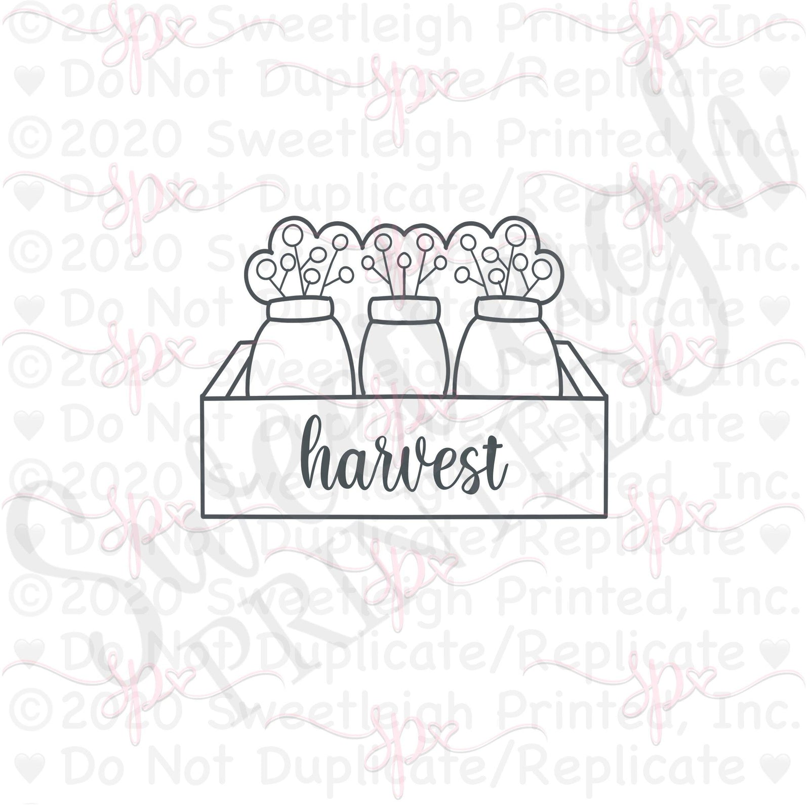 Fall Jars Cookie Cutter - Sweetleigh 