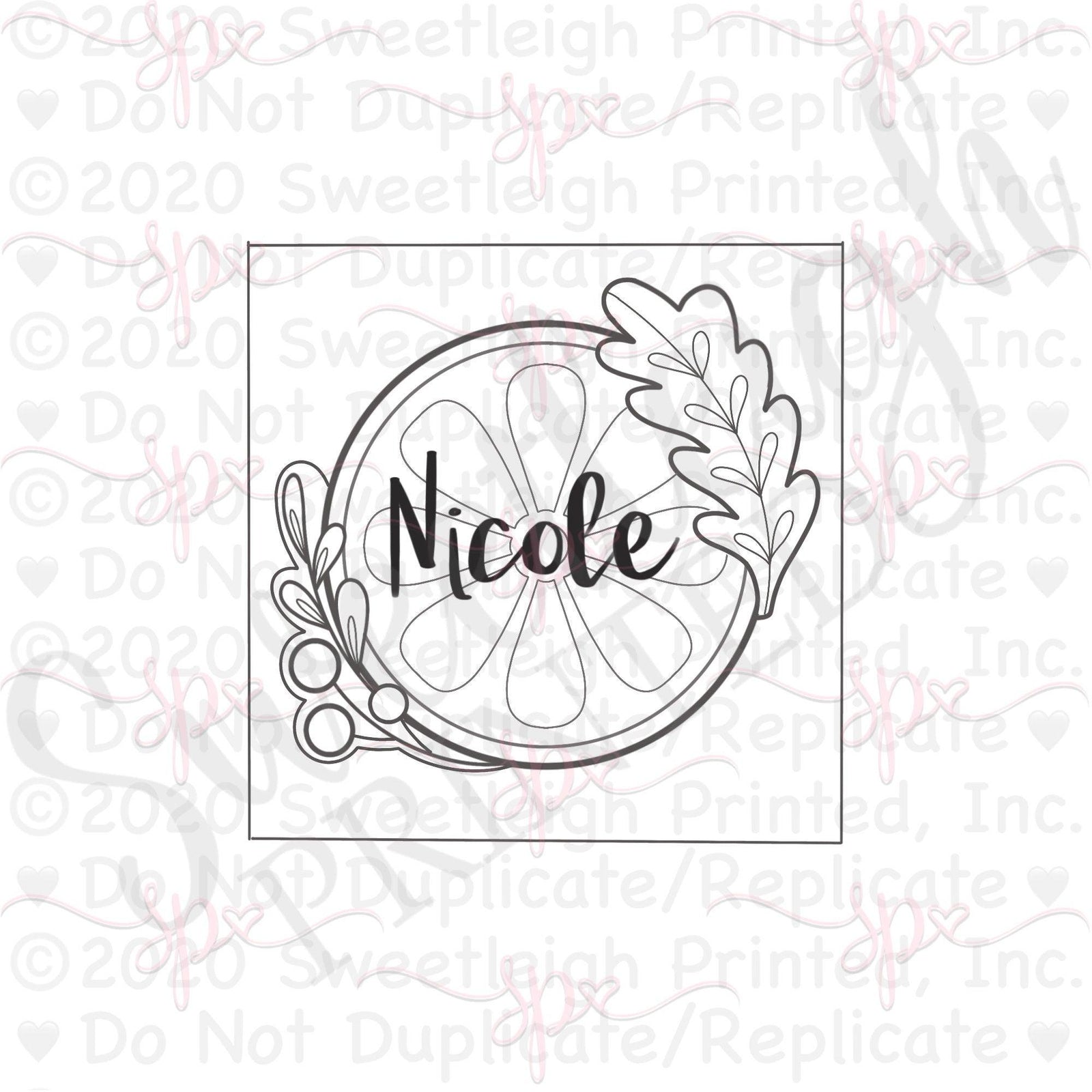 Fall Place Card Cookie Cutter - Sweetleigh 