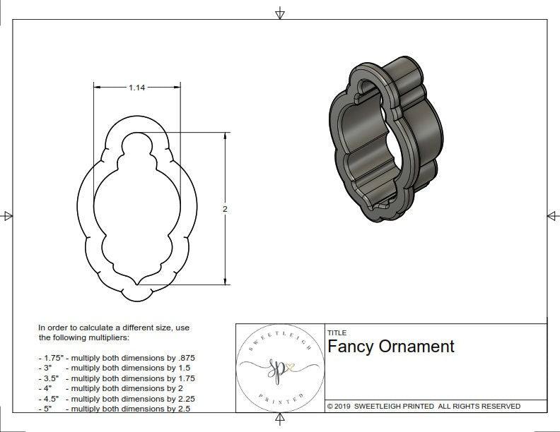 Fancy Ornament Cookie Cutter - Sweetleigh 