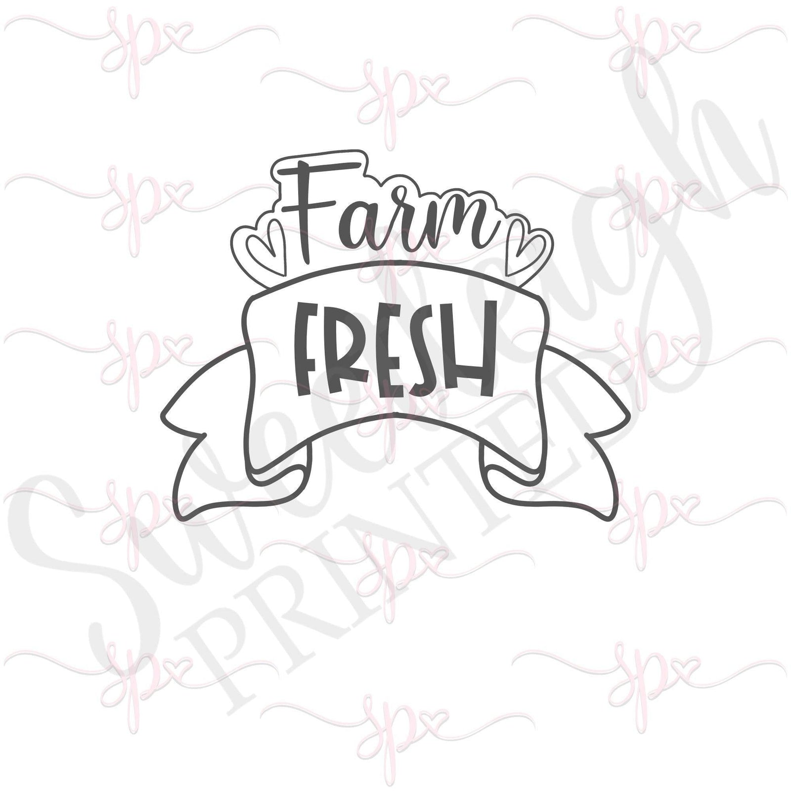 Farm Banner Cookie Cutter - Sweetleigh 