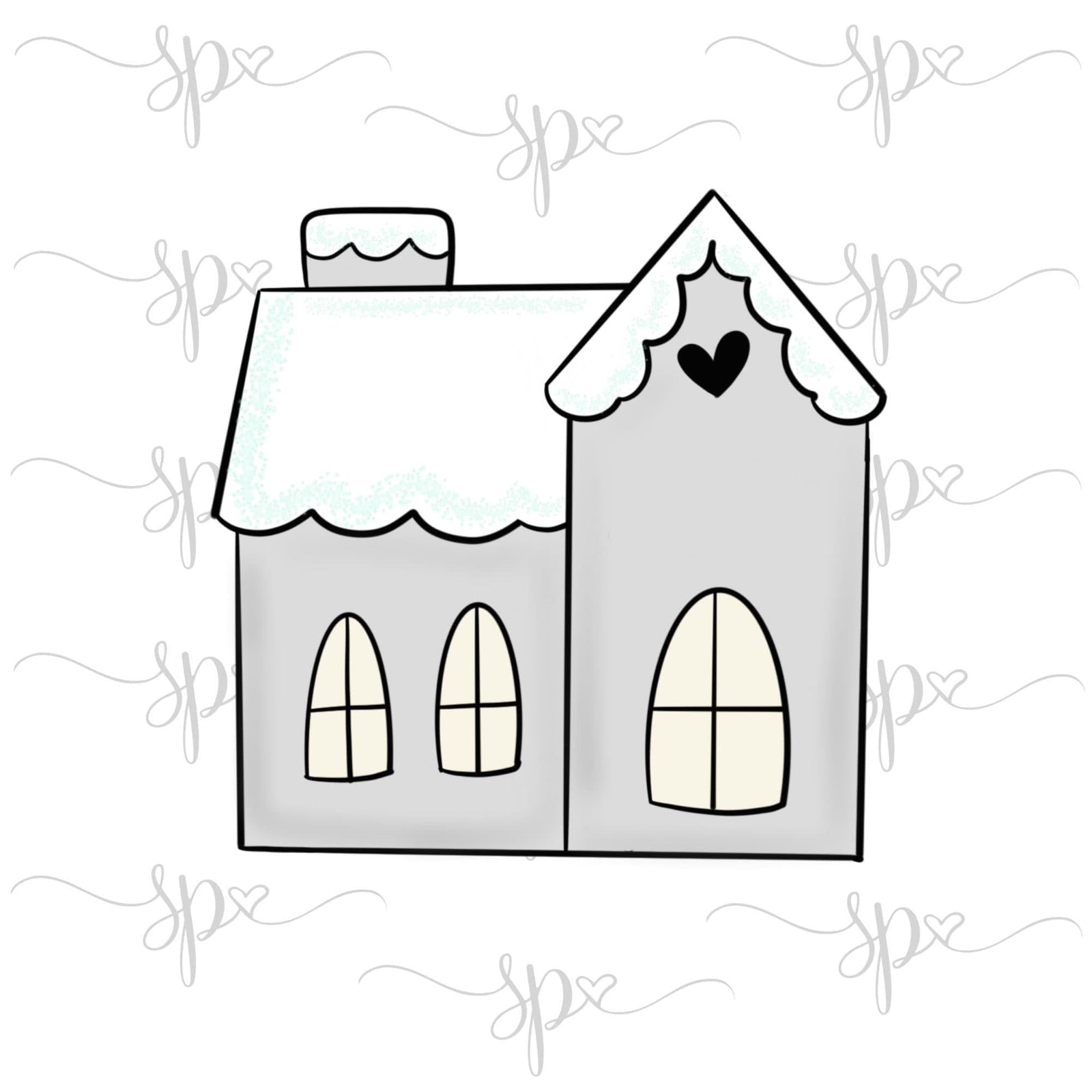 Farmhouse 1 Cookie Cutter - Sweetleigh 