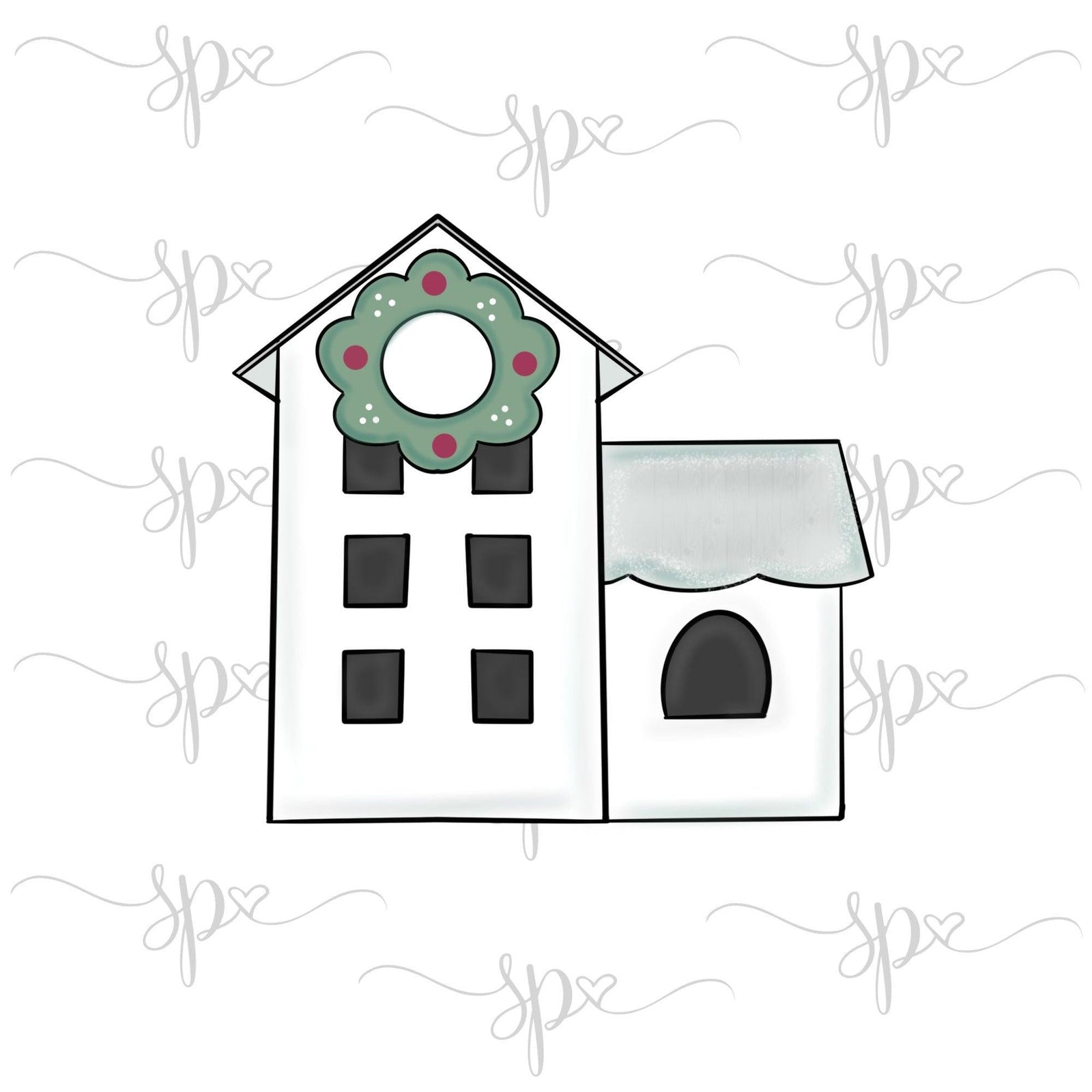 Farmhouse 2 Cookie Cutter - Sweetleigh 