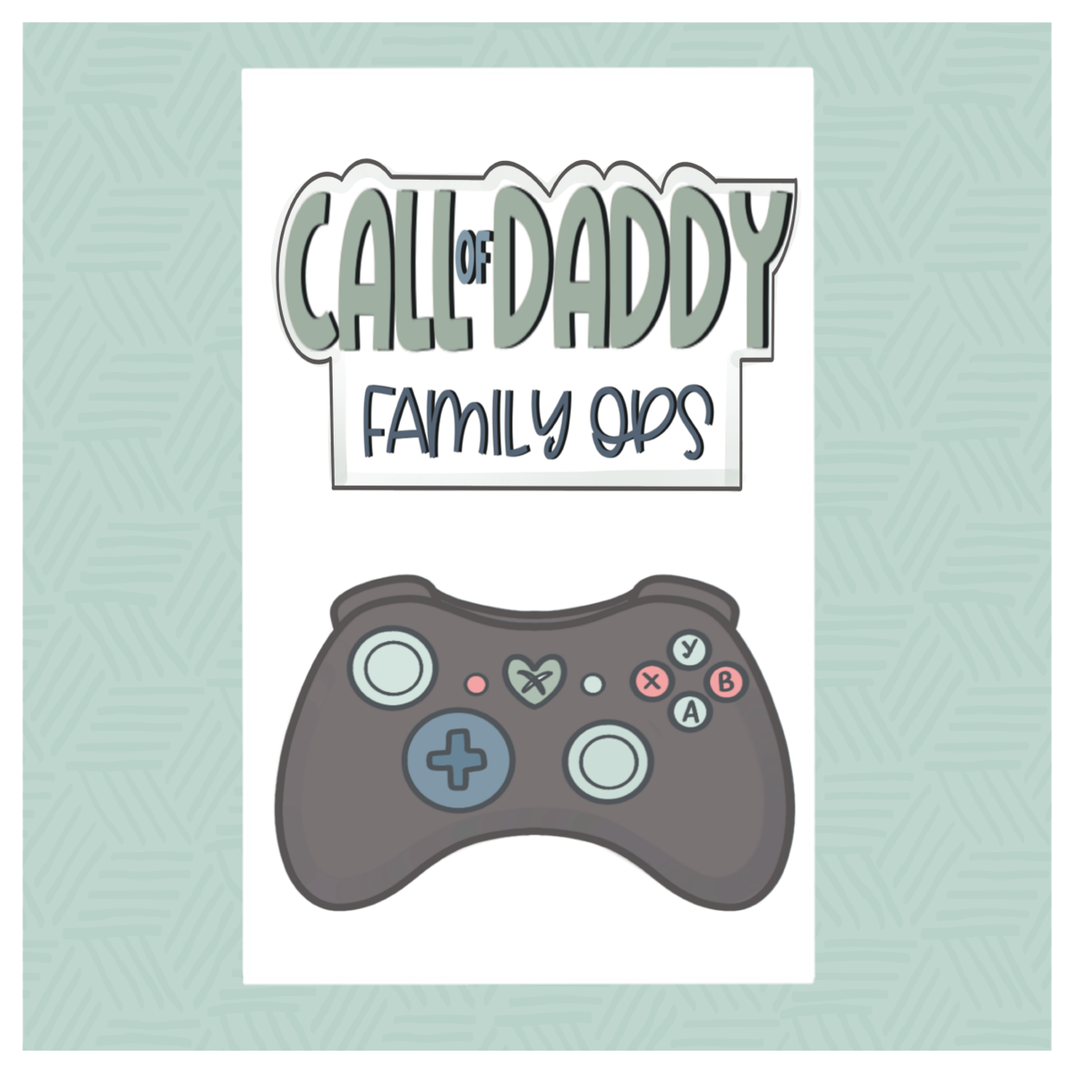 Call of Daddy 2 Piece Cookie Cutter Set