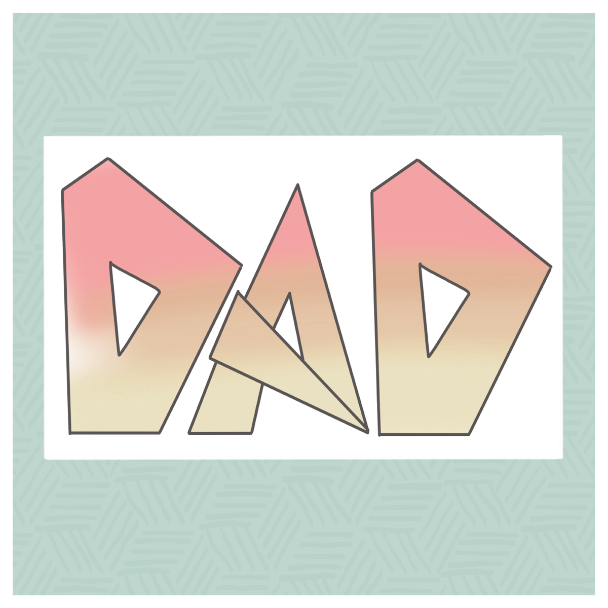 Rock Dad Letters 2 Piece Cookie Cutter Set