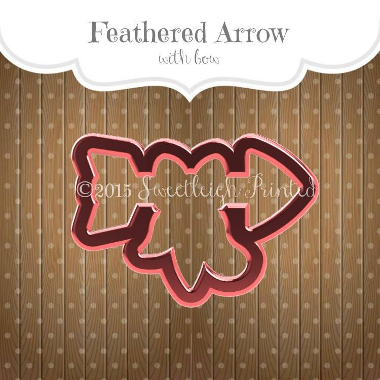 Feathered Arrow Cookie Cutter - Sweetleigh 